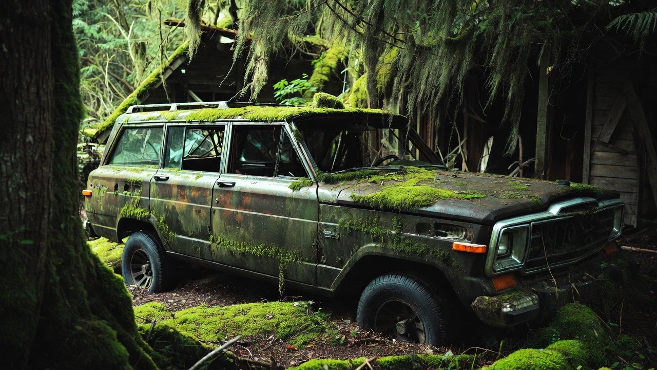ASMR Car Restoration 🚙 Full Rebuild of an Abandoned 1988 Jeep Grand Wagoneer in the Forest