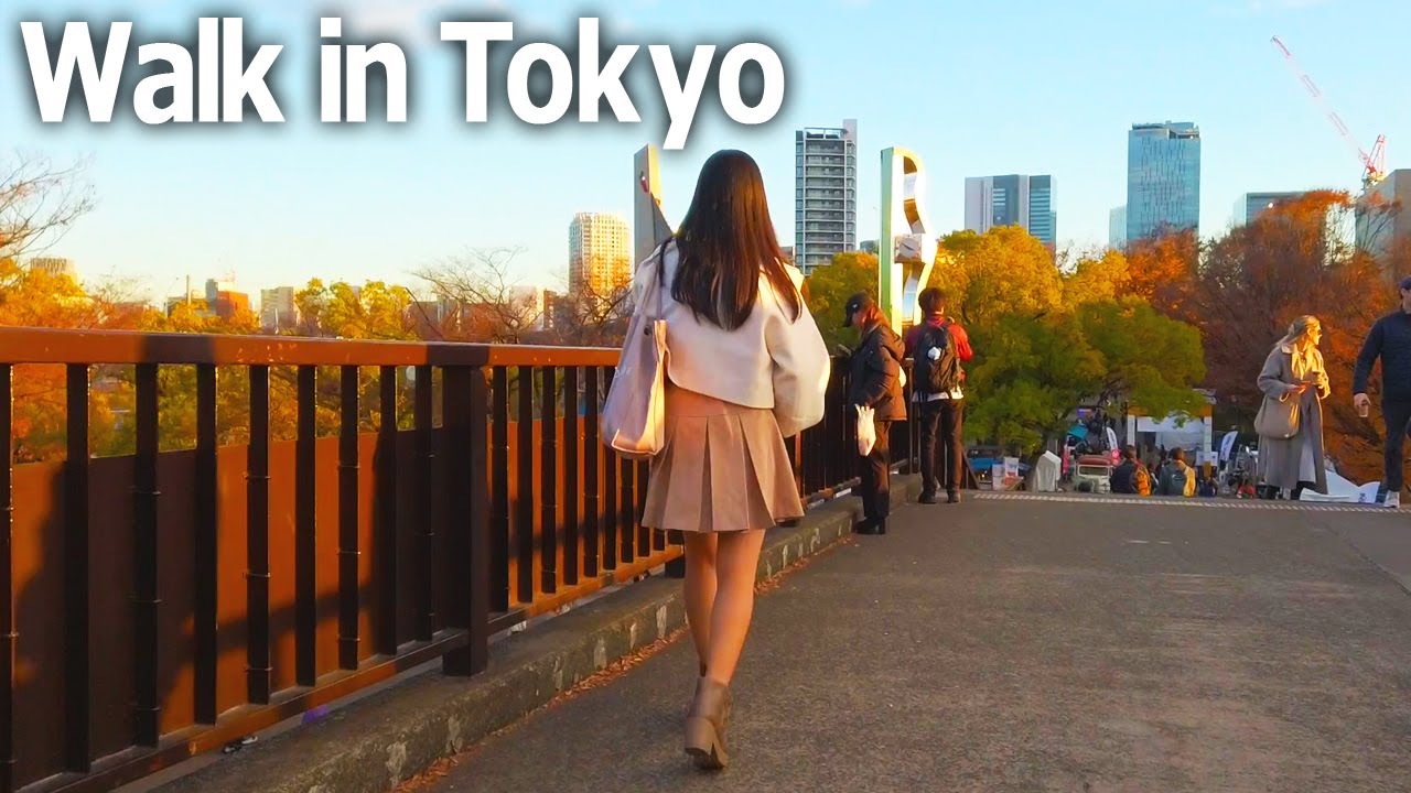 Tokyo walking tour - Beautiful autumn leaves in Yoyogi Park♪ (Dec. 2023)