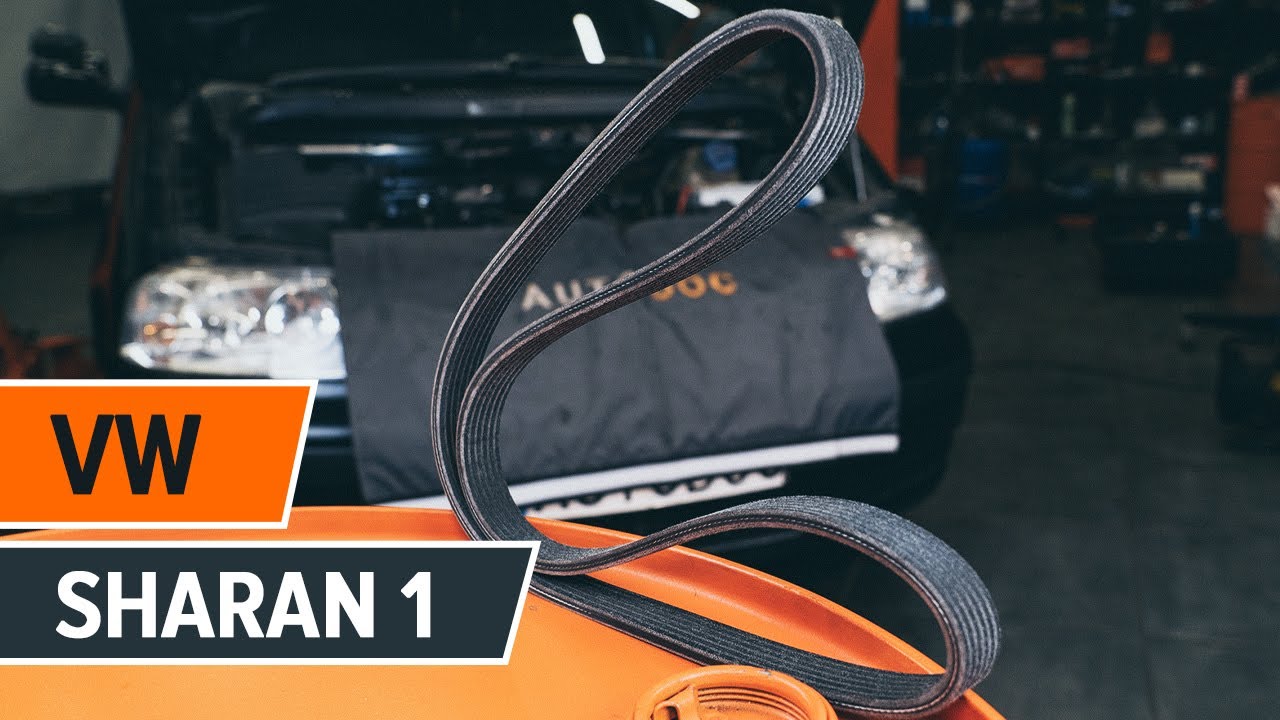 How to change serpentine belt on VW SHARAN 1 [TUTORIAL AUTODOC]