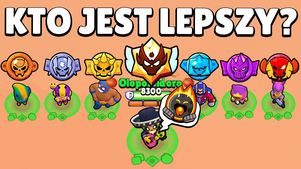 OLOPOMIDORO vs WSZYSTKIE RANGI w BRAWL STARS?