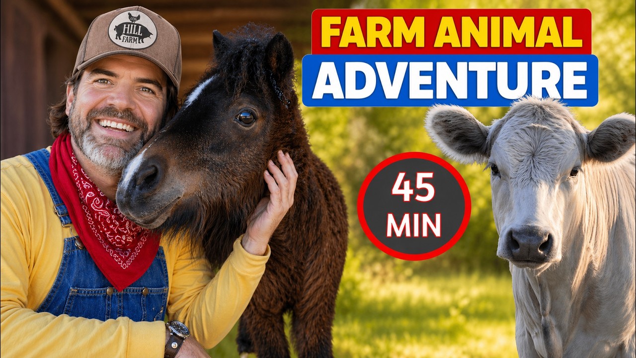 Meet Every Farm Animal & Learn Their Names with Farmer Jason 🐮 (Fun Educational Video For Kids)