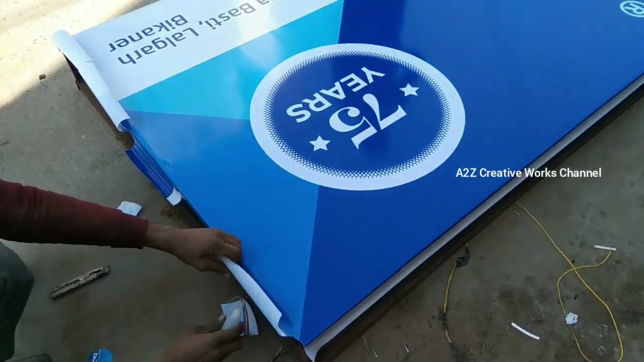How to Make Glow Sign Board LED Lights - Backlit Glow Sign Board Making to Fitting Process