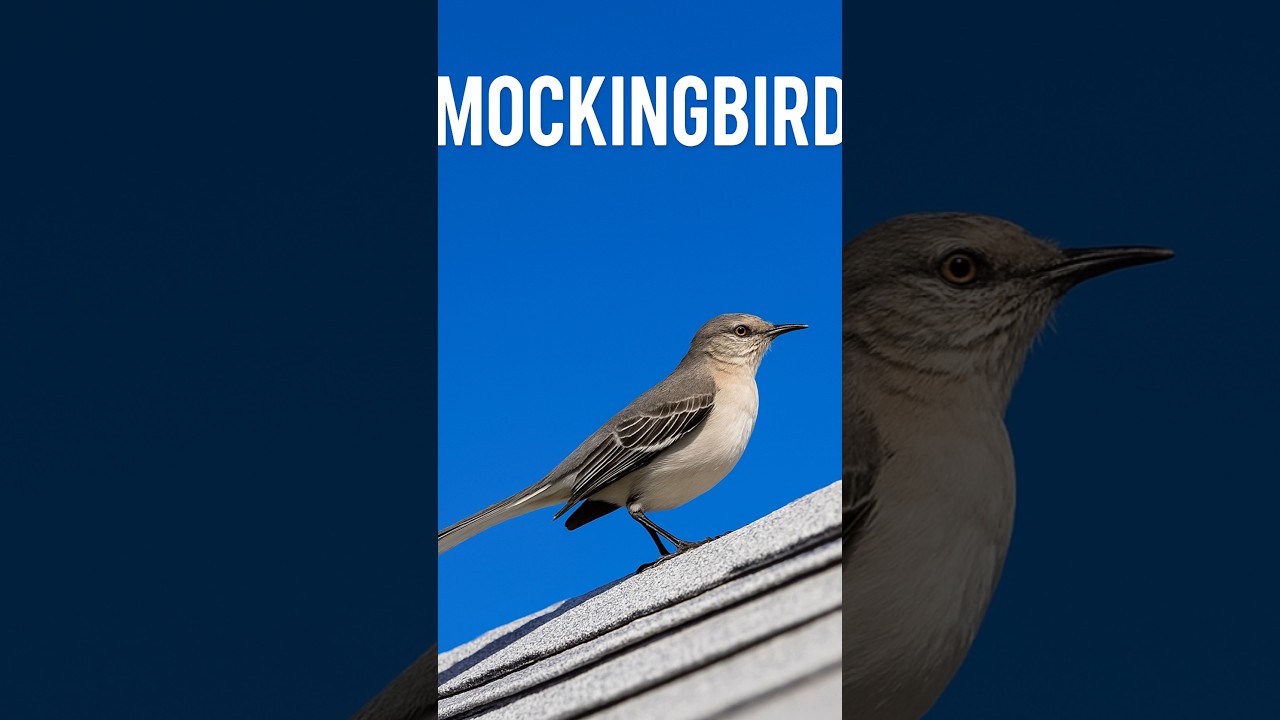 Mockingbird: Mimicry skills and knack for impersonating other birds and sounds.