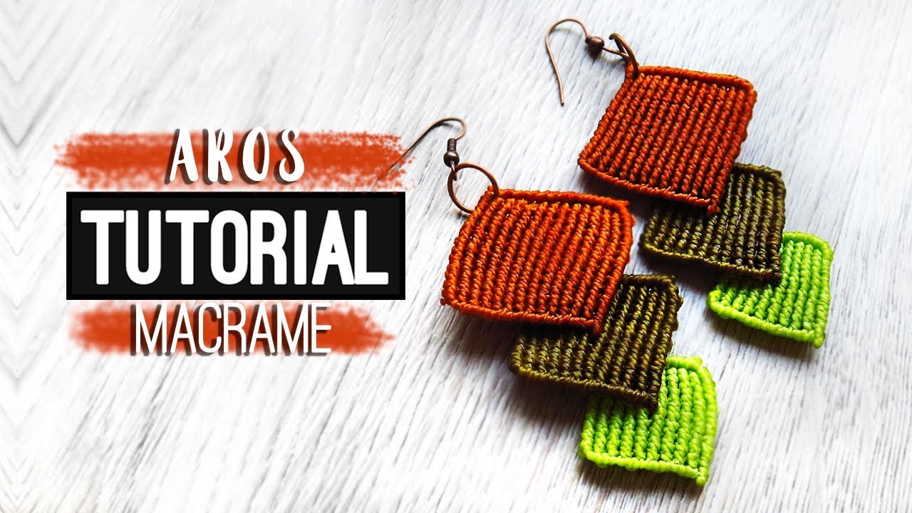 Aros Cascada »  🍃 tutorial | como hacer aros de hilo | diy ● Earrings #162