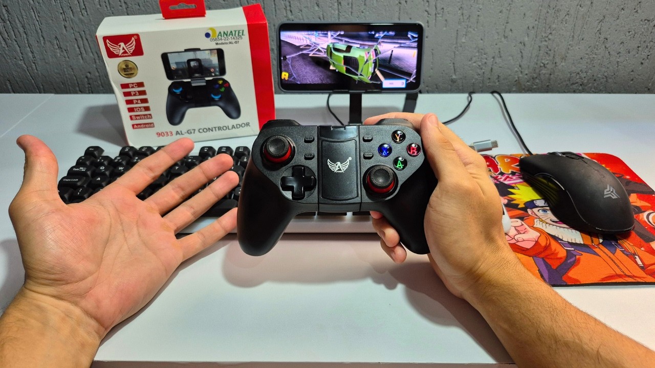 Testei um controle Gamepad no mobilador (funciona?)