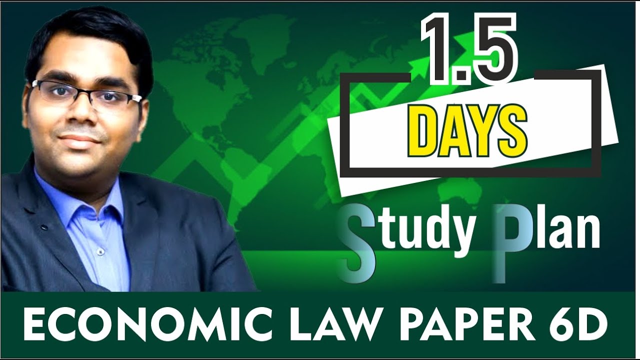 Economic laws Paper 6d study plan for 1.5 days before exam | Books to be carried in exams | CA Final