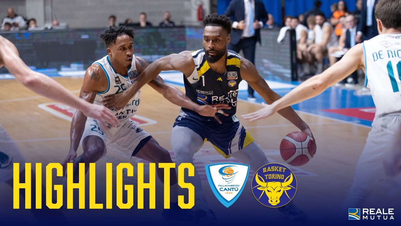 Highlights: Acqua S. Bernardo Cantù vs Reale Mutua Torino 72-68 | Regular Season | 4^ Giornata