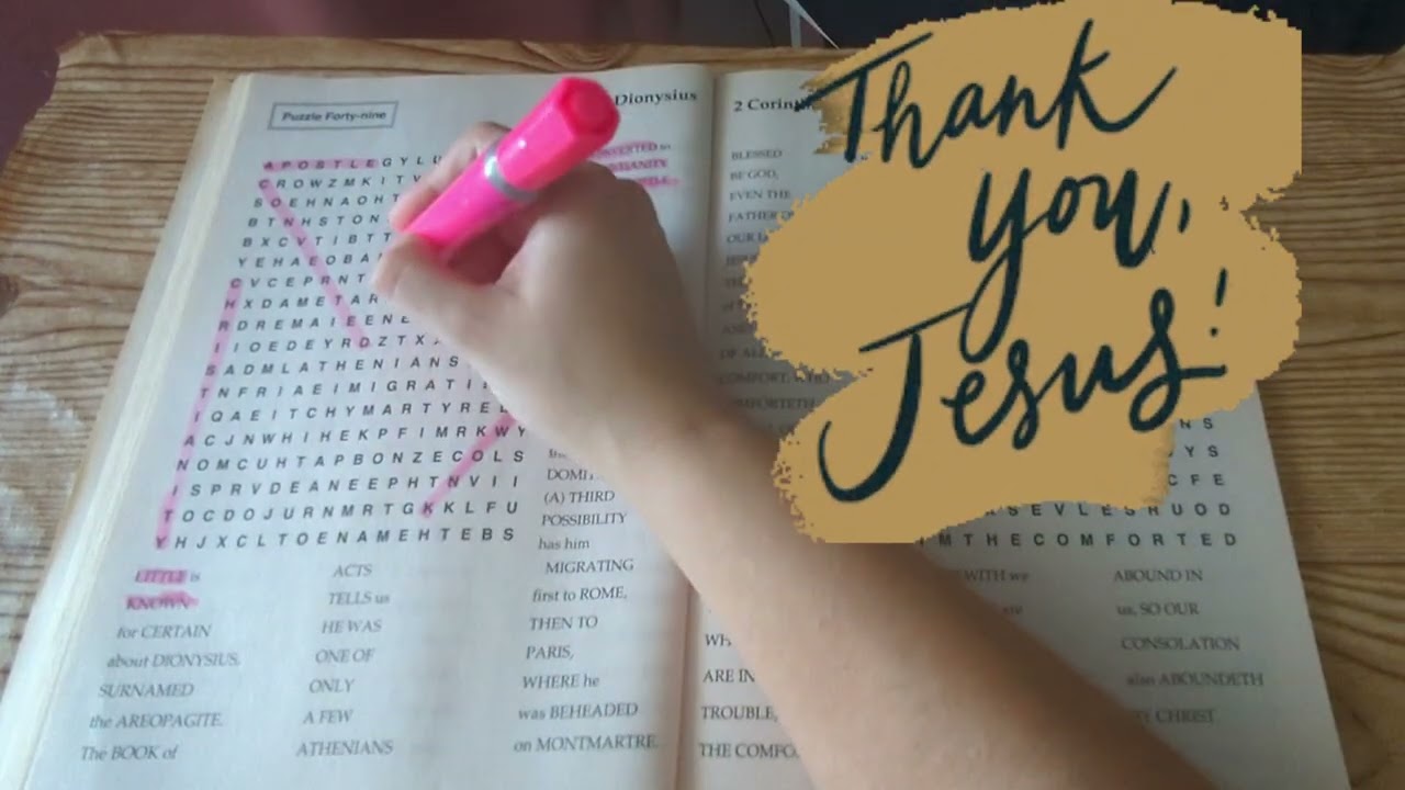 Bible Word Search Puzzle 