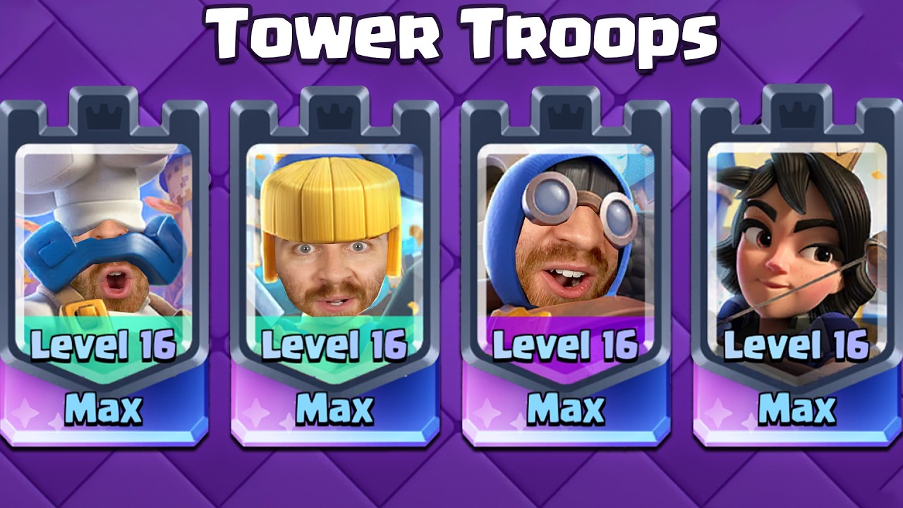 I Used Tower Troops for the First Time in Clash Royale...