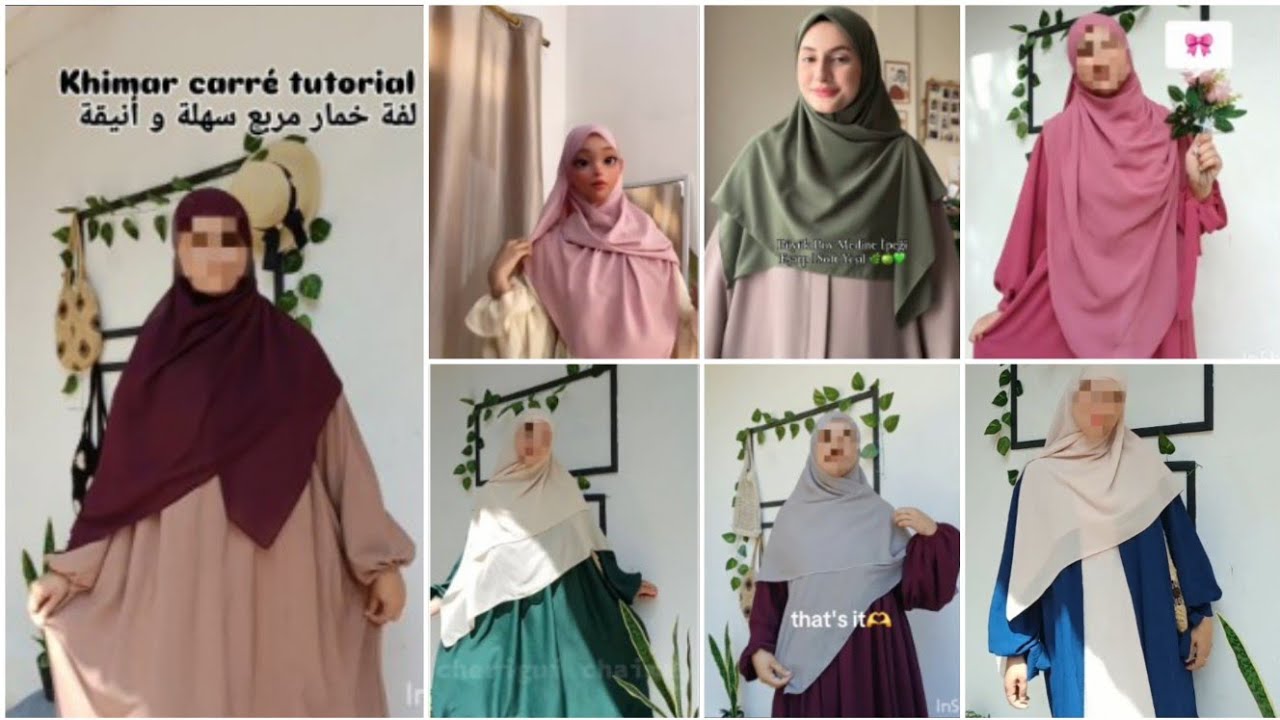 #esay_hijab_Khimar_tuturial#الفيديو الاكثر طلبا👌جديد لفات حجاب شرعي للجامعة والمدرسة