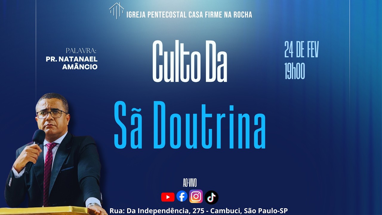 Culto Ao-Vivo l Sã Doutrina l @IPCROFICIAL
