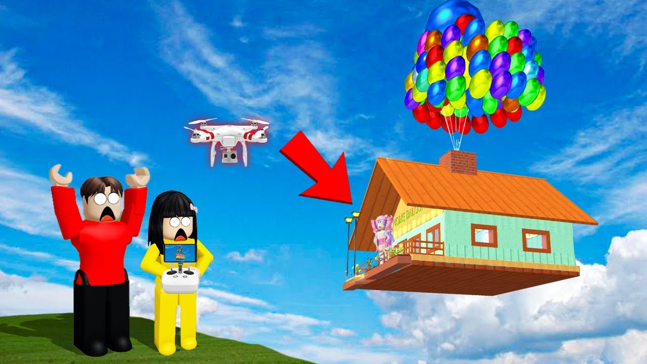 Yuta Mio Main Drone Menemukan Rumah Balon Terbang Misterius😱 || ROBLOX