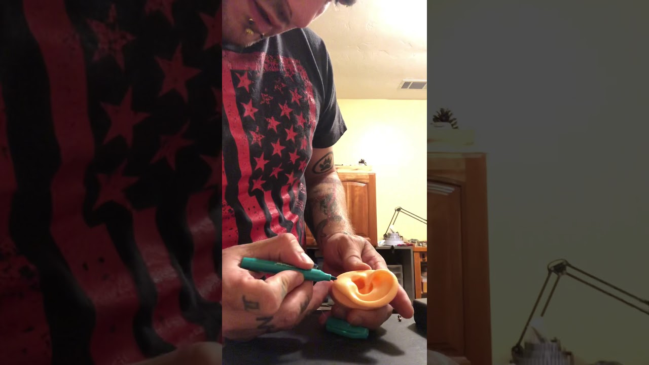 How I like to mark earlobes for piercing