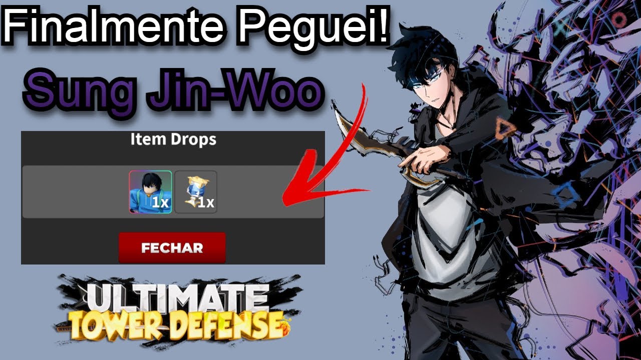 Finalmente Tive Sorte! Peguei Sung Jin-Woo! Ultimate Tower Defense!