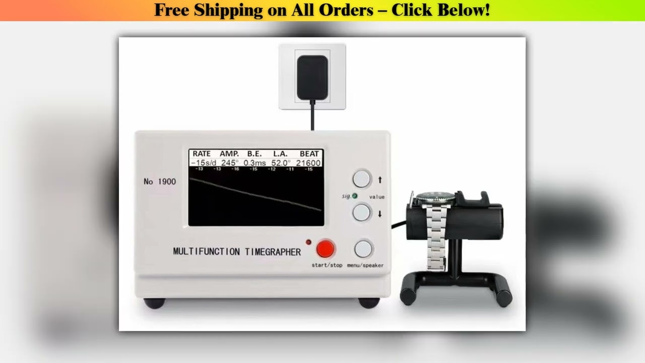 Timegrapher Mechanical Watch Timing Tester Machine LCD Screen Multifunction Auto Calibration Timer
