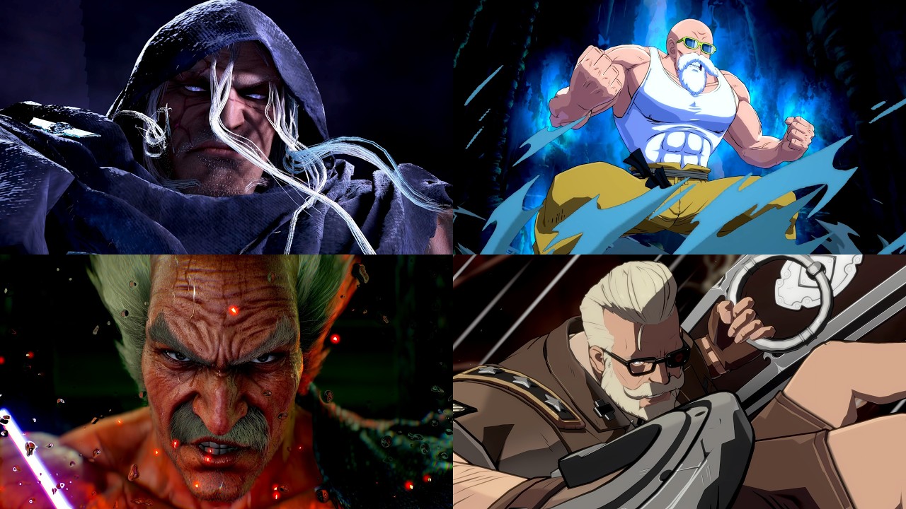 Badass Old Man Super Moves in Fighting Games Compilation