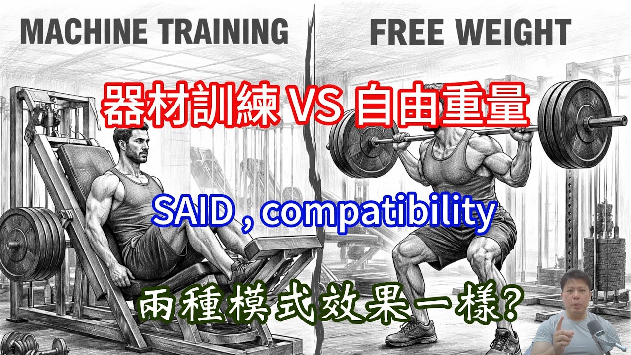 器材訓練效果跟自由重量一樣，這說法成立嗎?