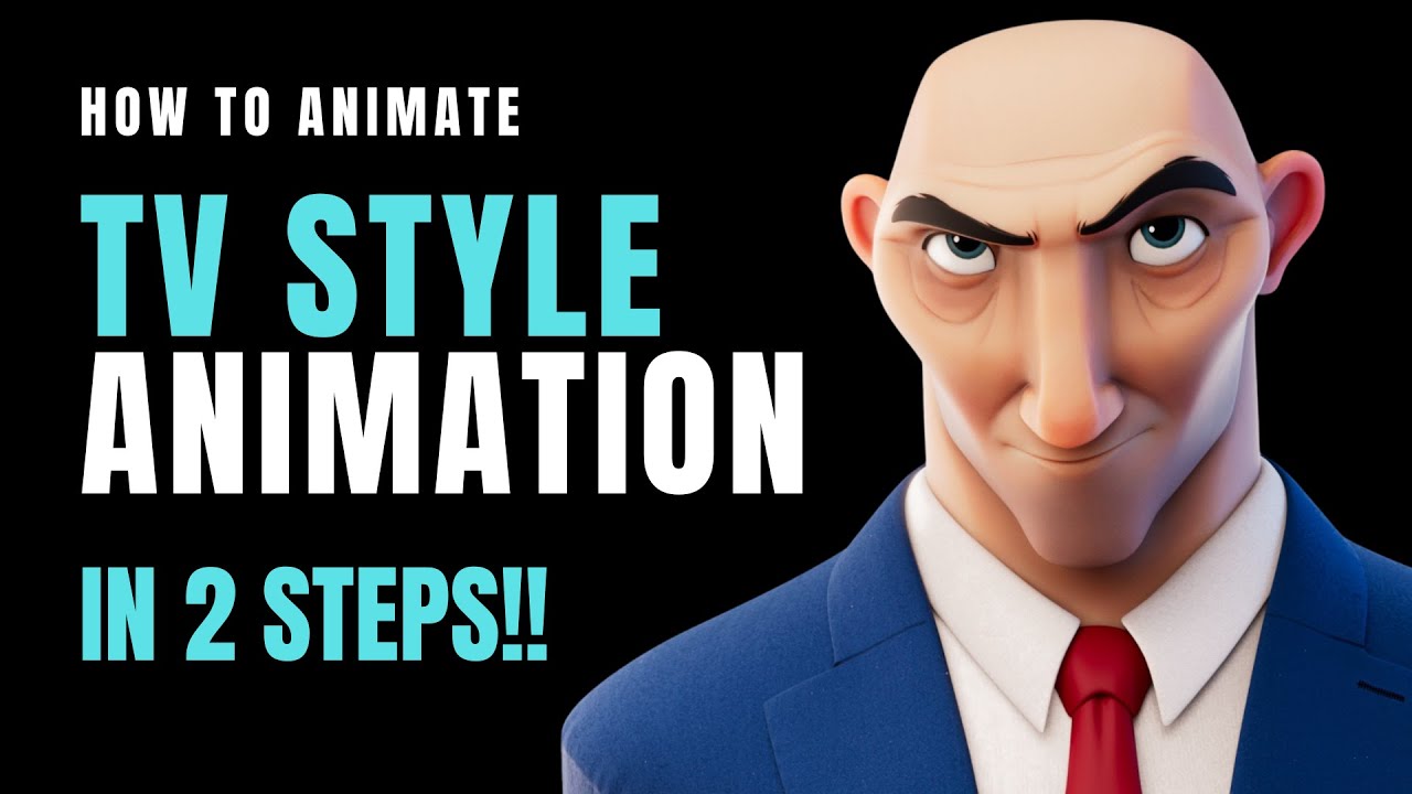 How To Animate TV Style Animation in 2  Easy Steps!