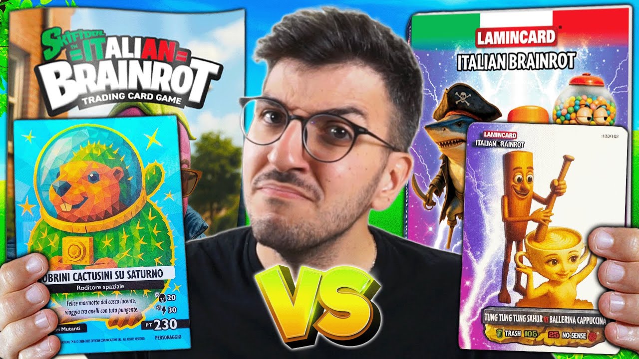 SKIFIDOL Anomalia Galattica vs LAMINCARD Multiverse - Carte Italian Brainrot