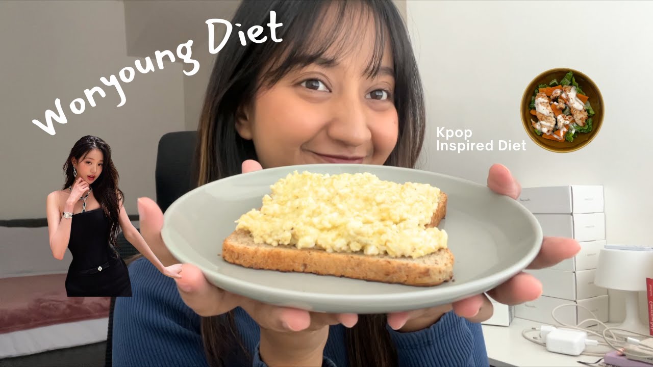 I eat like IVE Wonyoung for 24hr🎀 | Inspired Kpop Diet