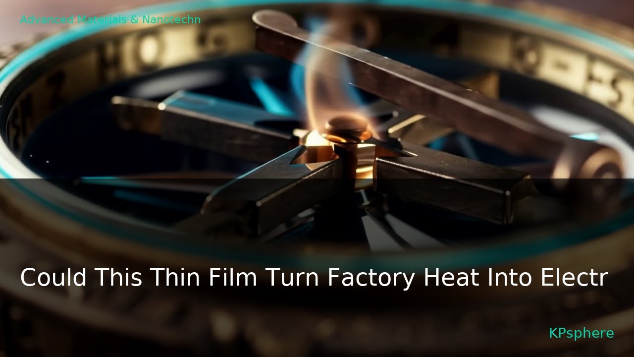 [Spotlight] Could This Thin Film Turn Factory Heat Into Electricity? | KPsphere
