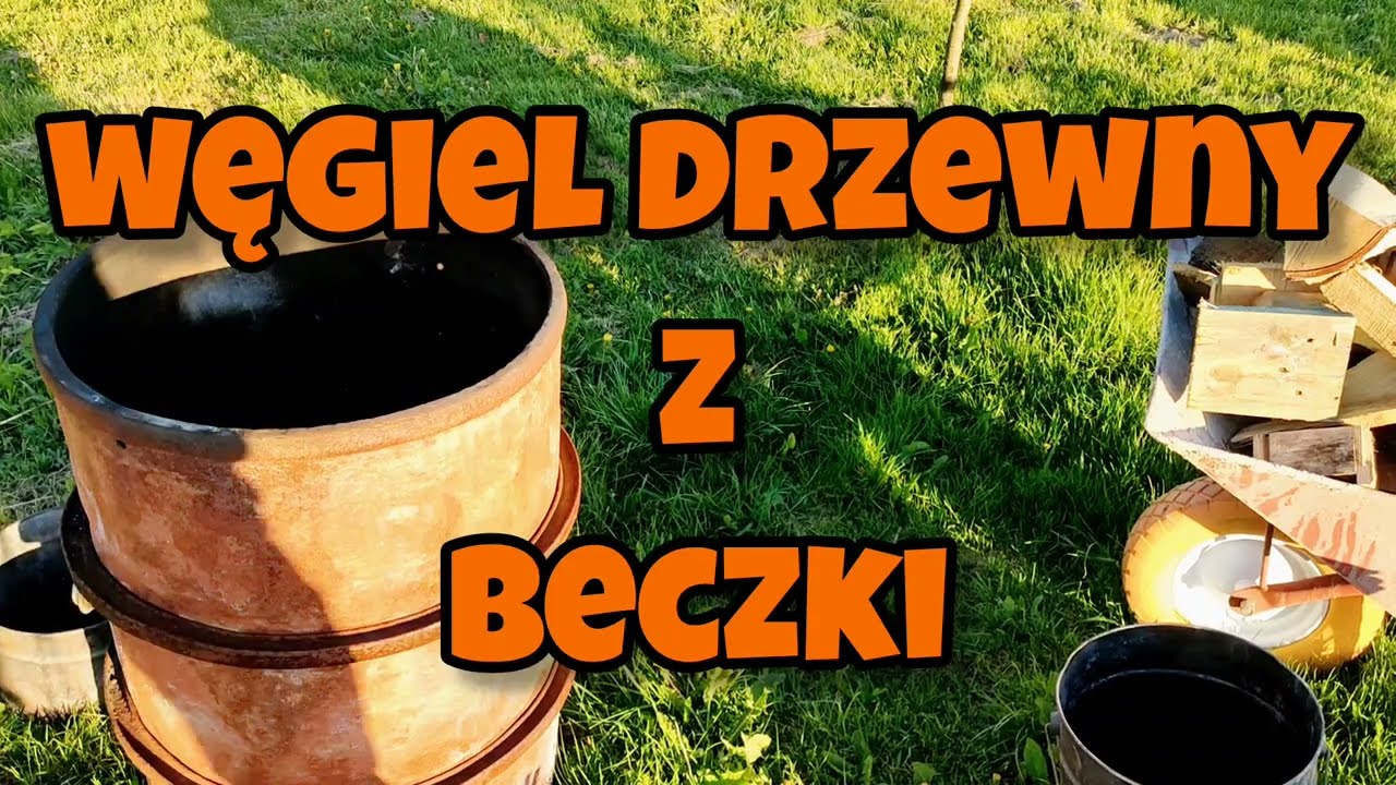 Robię węgiel drzewny w beczce