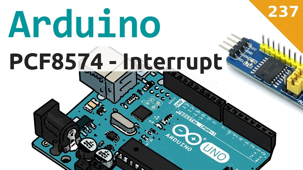 Interrupt e PCF8574 (port expander I2C) con Arduino - Video 237