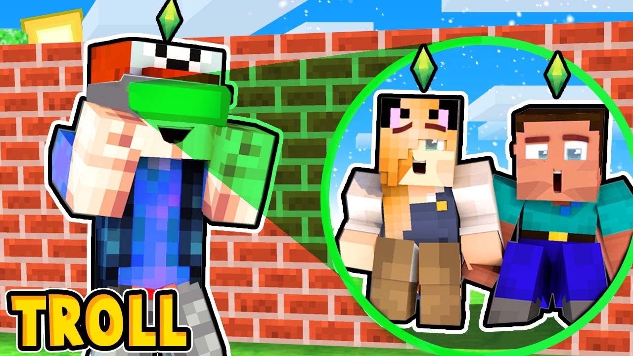 WIDZĘ PRZEZ ŚCIANY TROLL W ZABAWIE W CHOWANEGO w Minecraft! | Vito i Bella
