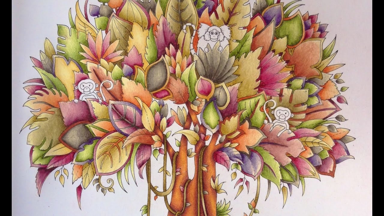 MAGICAL JUNGLE - tree - color tutorial part 2