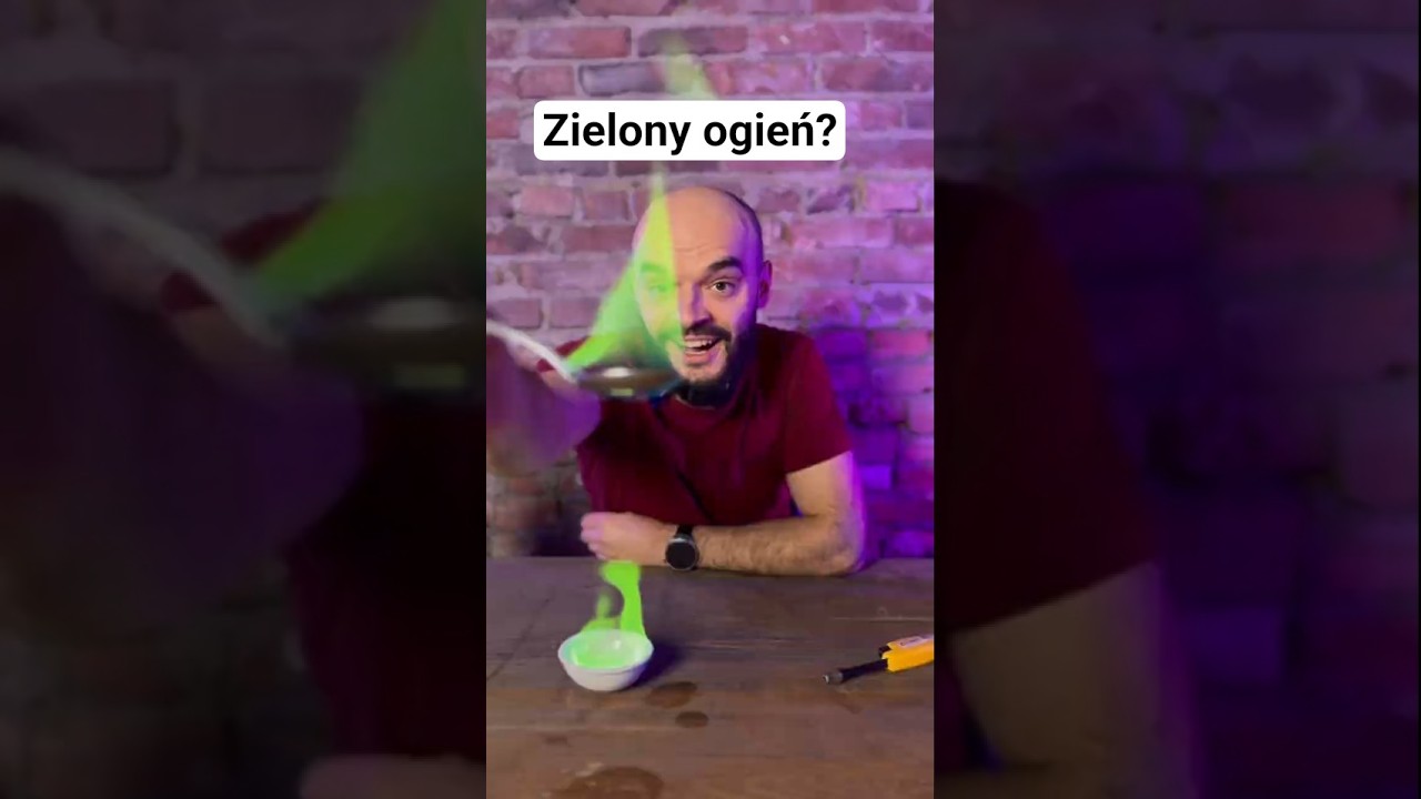 Niesamotny zielony ogień! Co wpływa na kolor płomienia? 🔥#ogień #alchemik #eksperyment #ciekawostki
