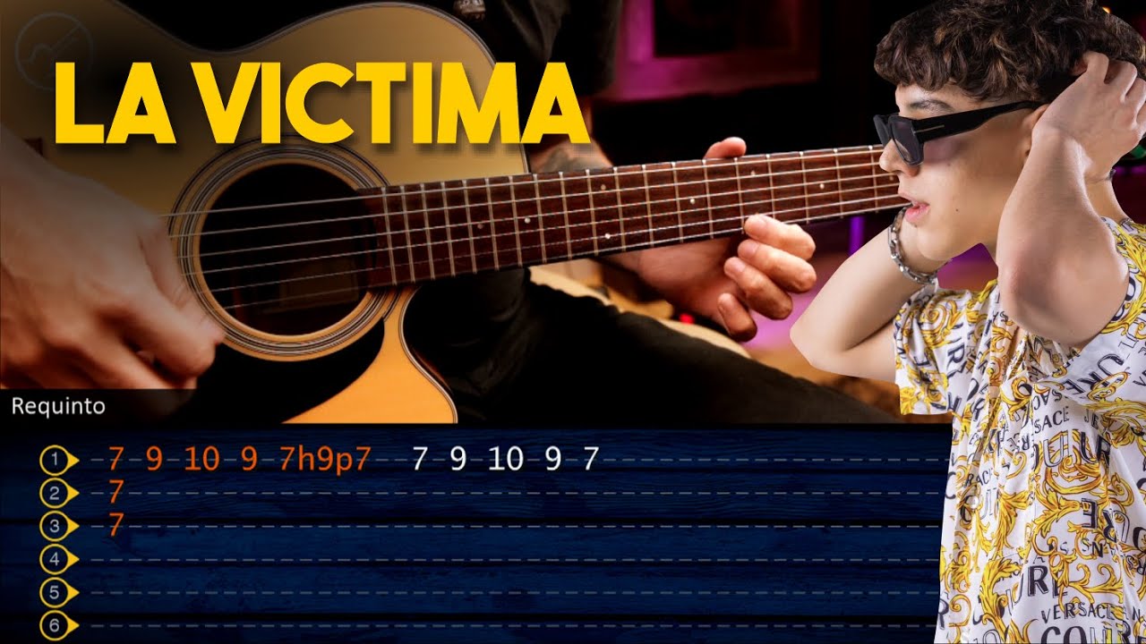 La Víctima - Xavi GUITARRA Tutorial REQUINTO + ACORDES Christianvib