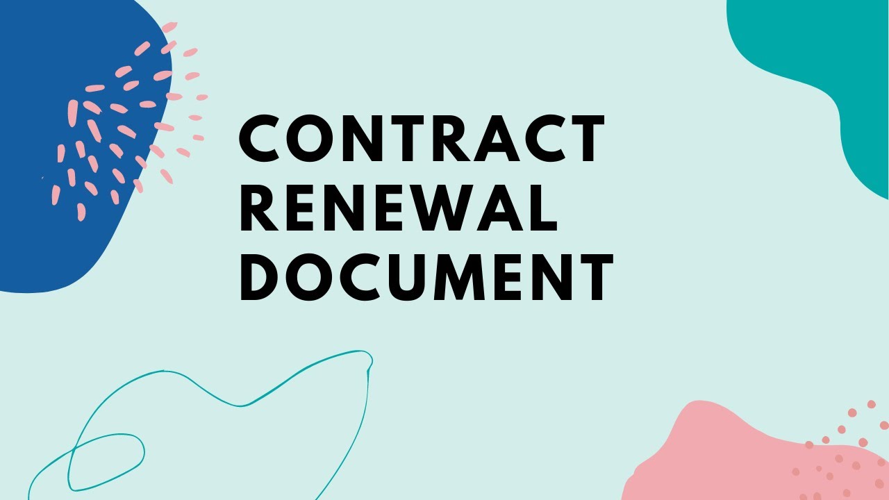 Contract Renewal Document for Non-Tenure Track Faculty Q&A