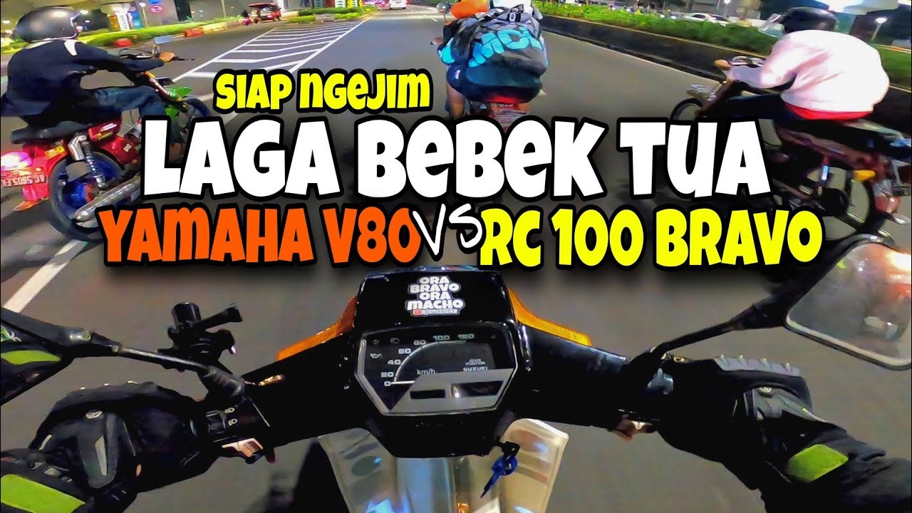 SUZUKI RC100 BRAVO vs YAMAHA V80 | TUA MENOLAK PELAN