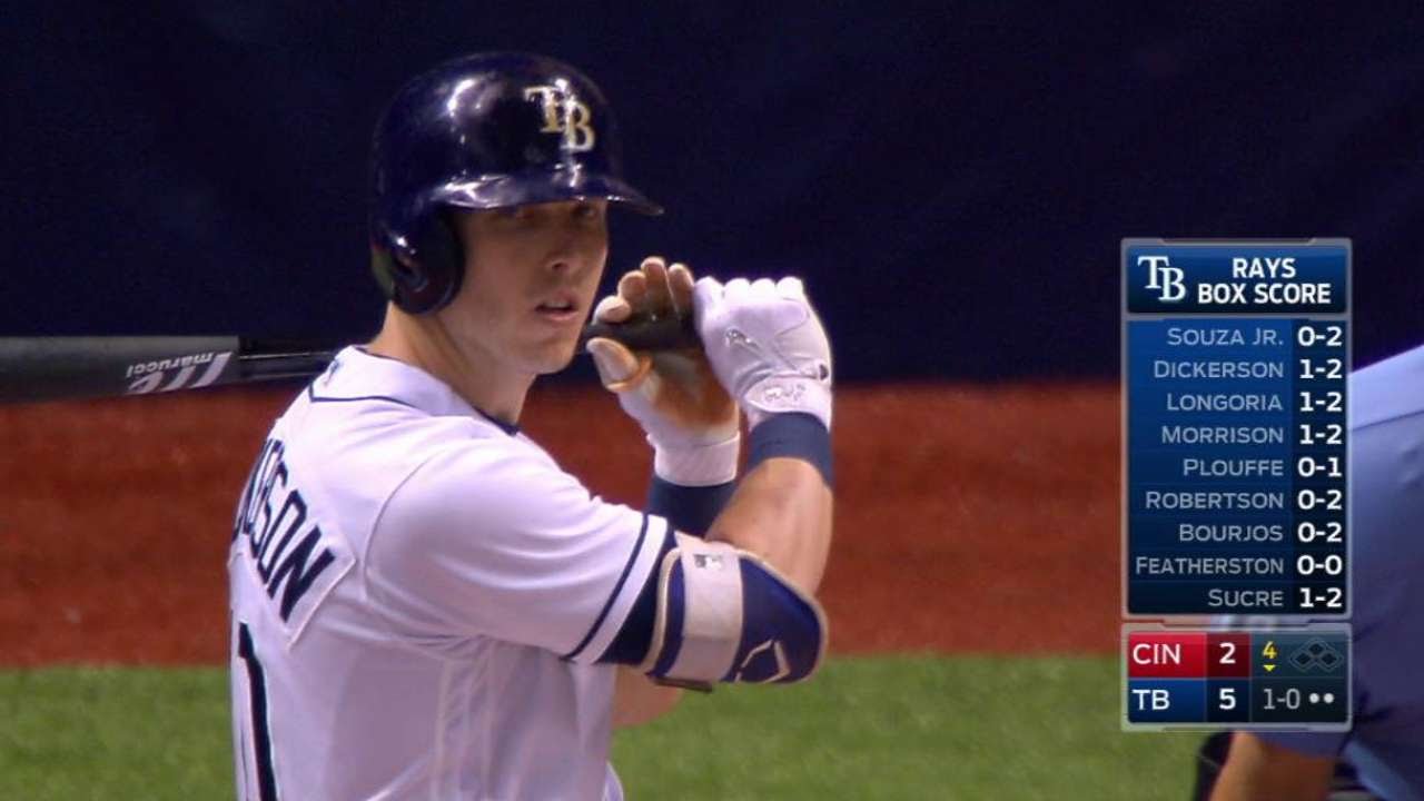 CIN@TB: Dickerson smashes a solo home run