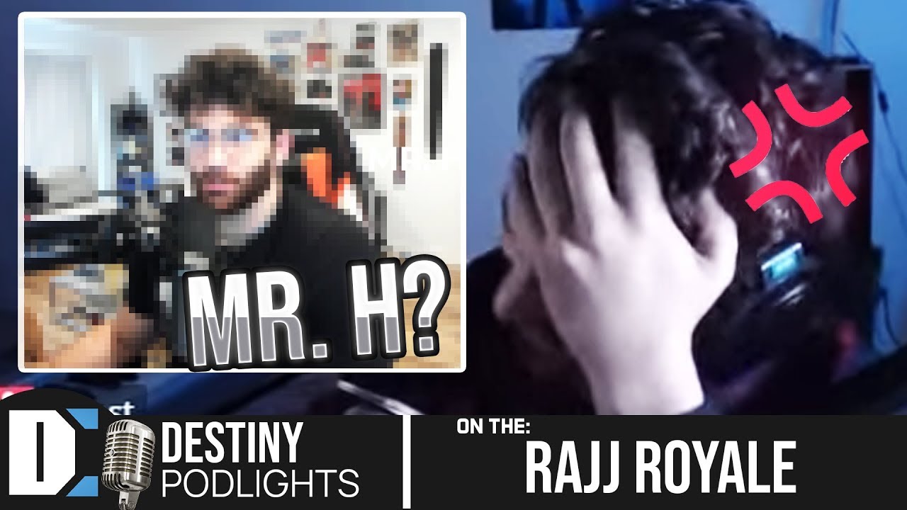 Slurs, Not paying your editors & more - Destiny on the Rajj Royale podcast