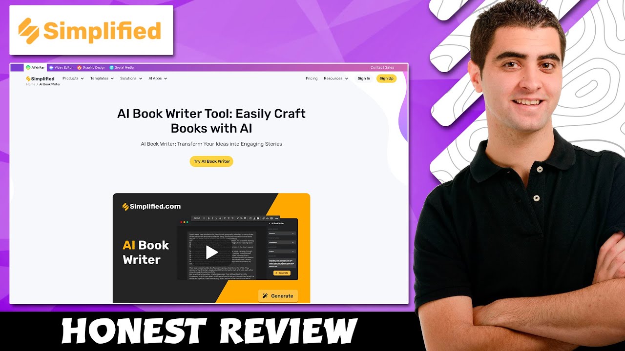 Simplified AI Honest Review - Best AI Book Writer Tool (Pros And Cons)