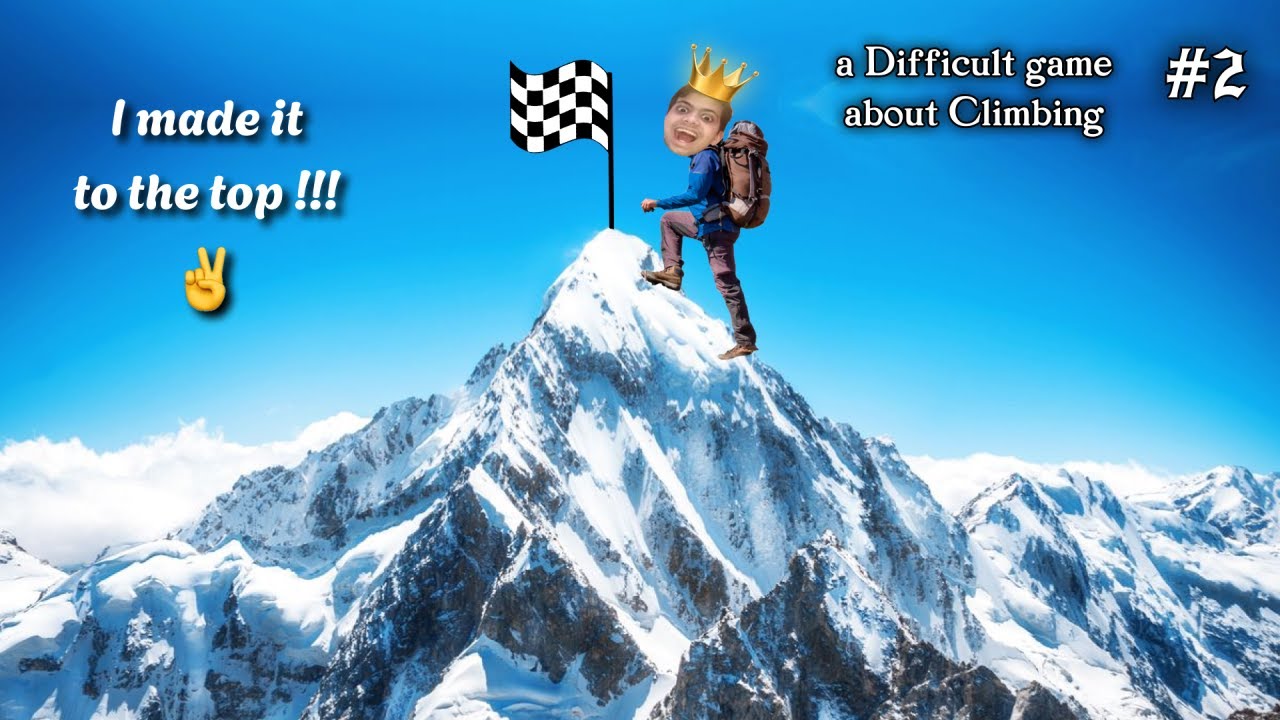 FINALLY I made it to the top !!! 😎🥳 | A Difficult Game About Climbing #2 | Game Zoned | @GameZonedYT