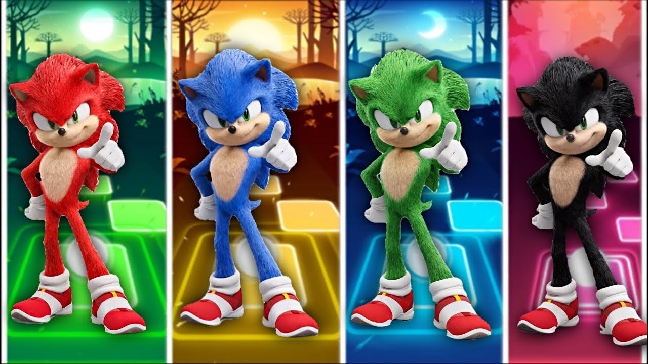 Sonic The Hedgehog ⚡ Knuckles Shadow  Amy Rose || Tiles Hop EDM Rush! | Coffin Dance | Hopverse