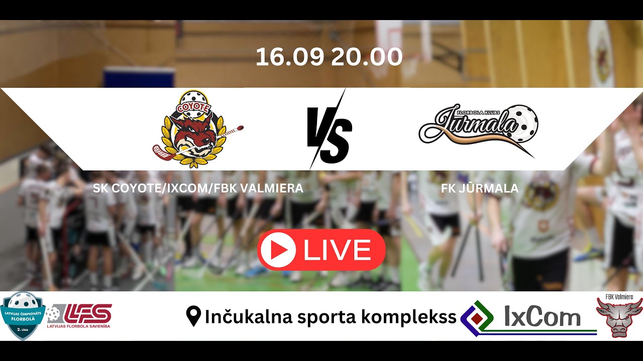 V2: SK COYOTE/IXCOM/FBK VALMIERA - FK JŪRMALA 16.09.25