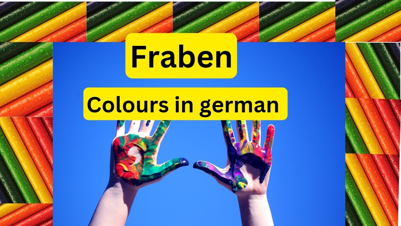 Fraben | Colours in german | Fraben in german A1 | German language vocabulary |
