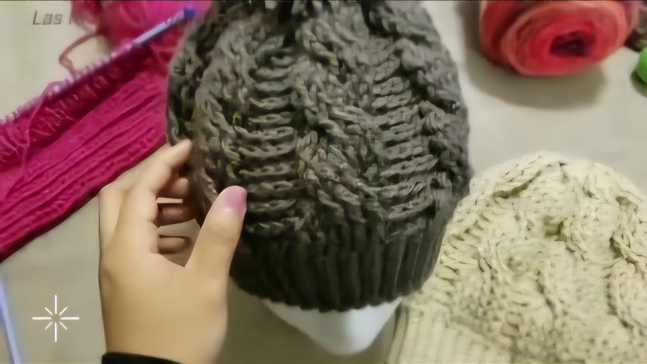 GORRO DE TRENZAS (Cables) tejido a CROCHET #crochet #LasMaravillasdelCrochet
