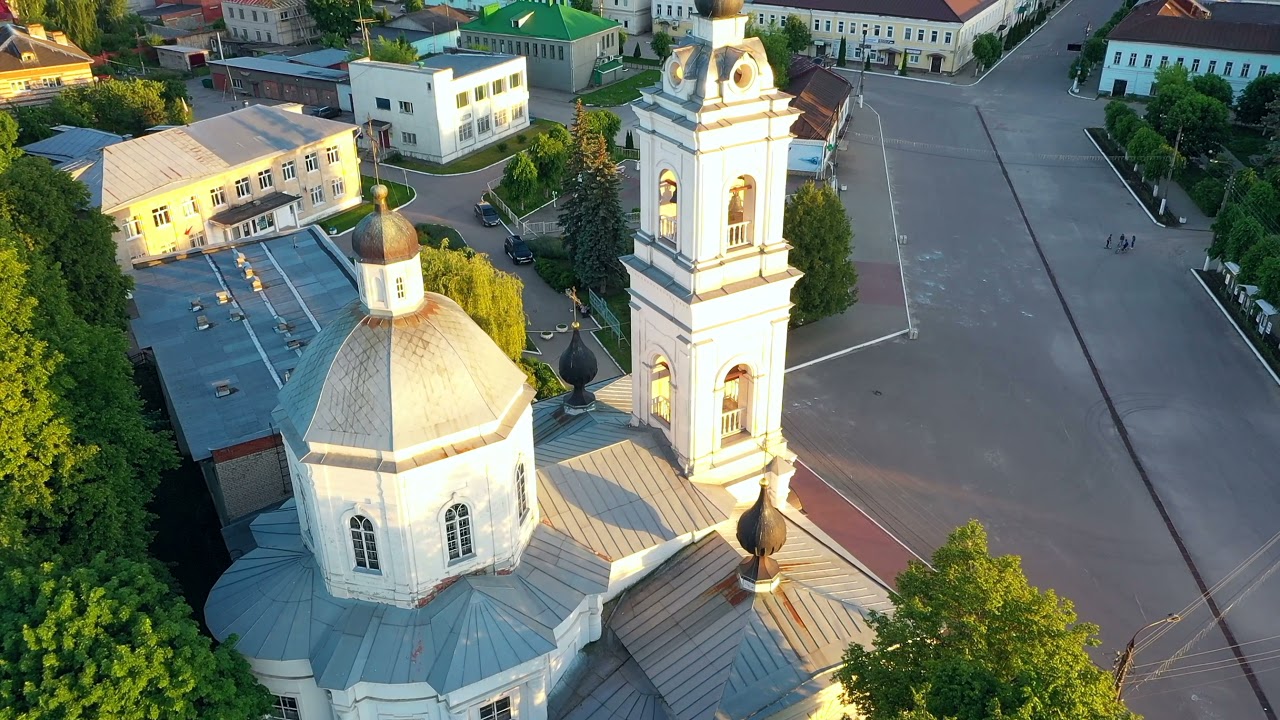 Таруса летом с квадрокоптера
