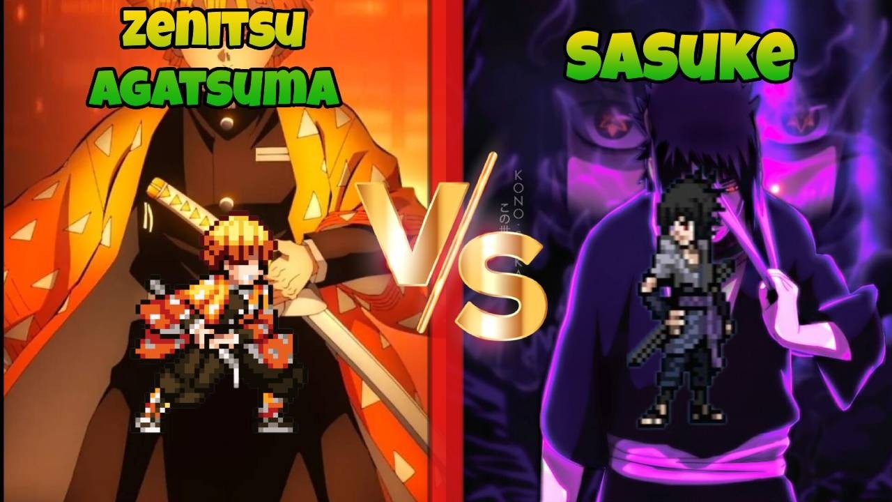 Jump Force MUGEN Zenitsu Agatsuma vs Sasuke