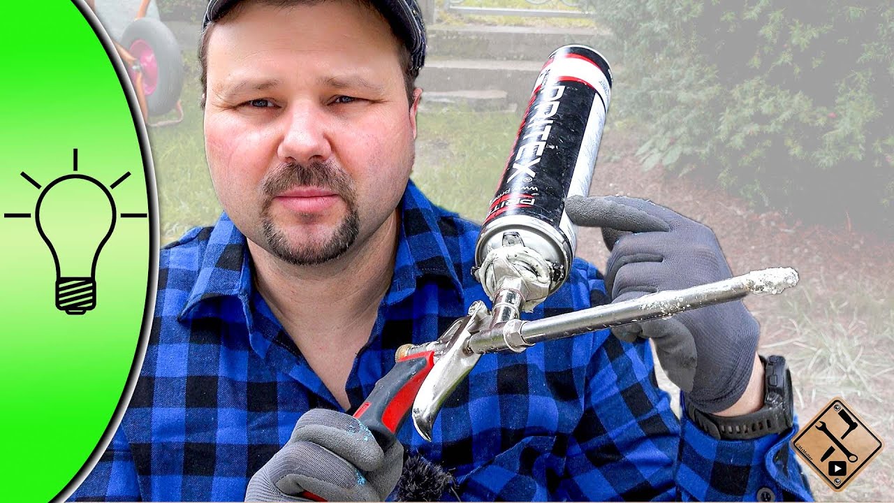 Schaumpistole reinigen und Kartusche wechseln. So geht's 👉