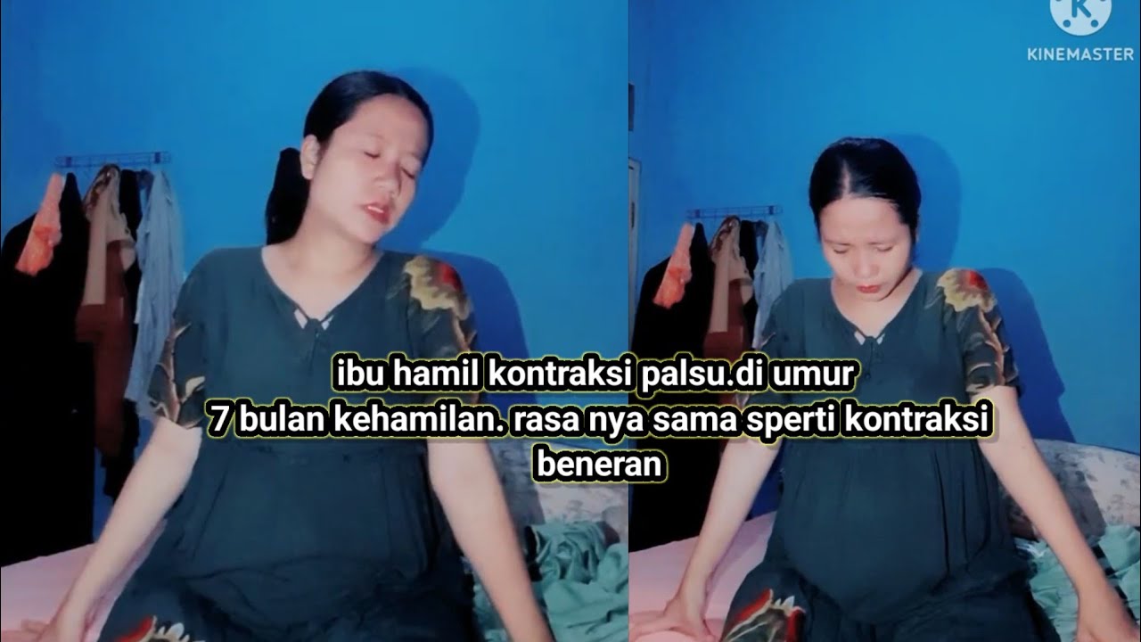 ibu hamil kontraksi palsu di 7bulan kehamilan..rasnya s@kit