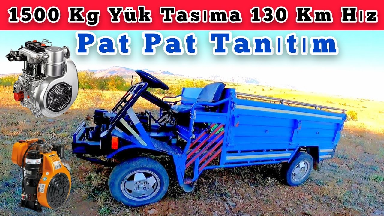 Çiftçinin Modern Eşşeği 21Hp Pat Pat Tanıtım (Bir Buçuk Ton Yük Taşıyor 130 Km Hız Yapıyor)