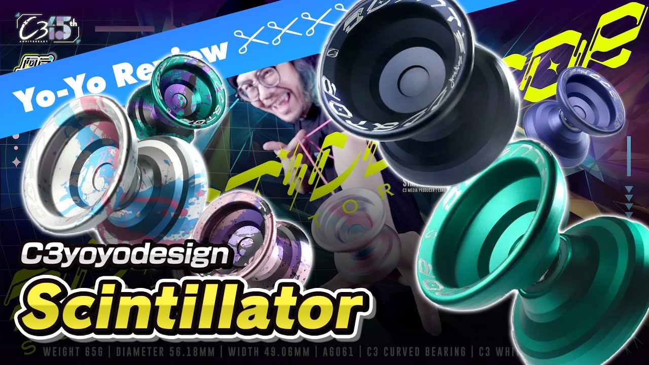 [Yo-Yo Review] C3yoyodesign: Scintillator [by World Champion] #yoyo #yoyotricks #review
