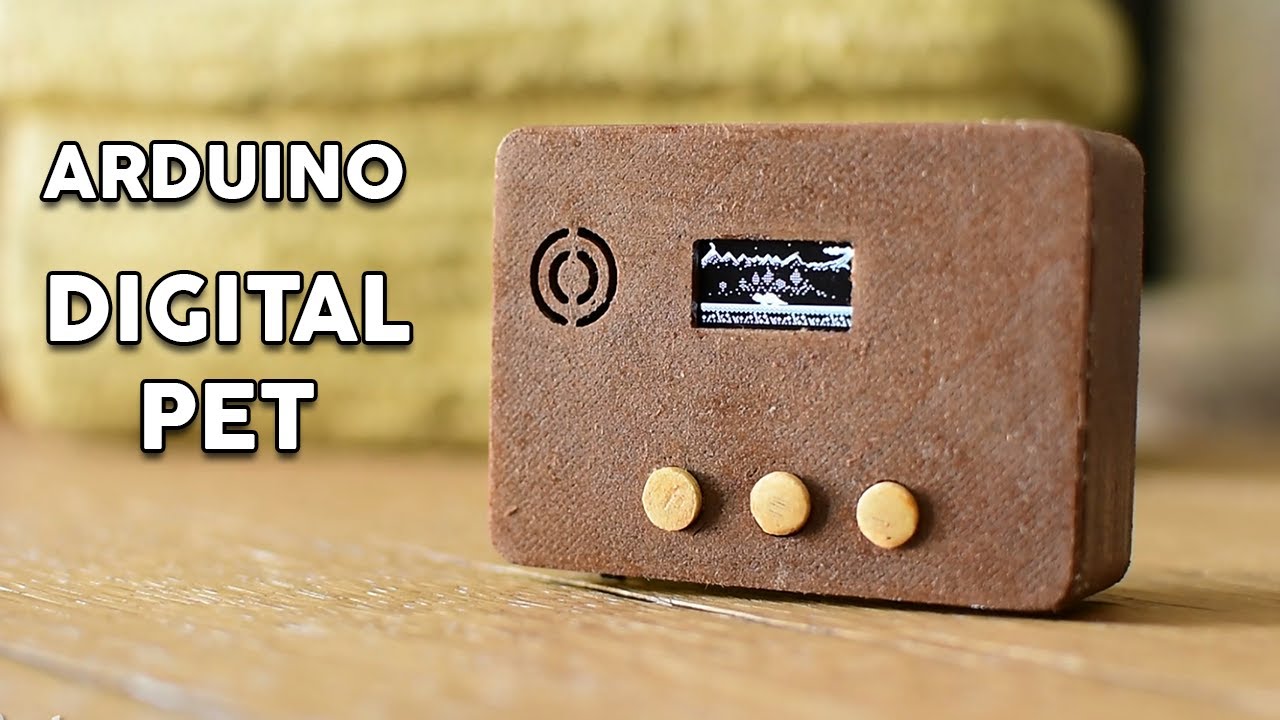 Игрушка Arduino Digital Pet с белым OLED-дисплеем (клон Тамагочи)