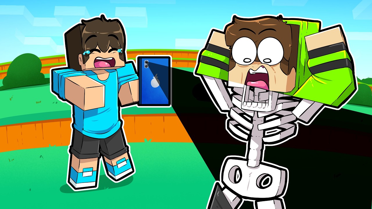 Usei um CELULAR com RAIO-X no Minecraft