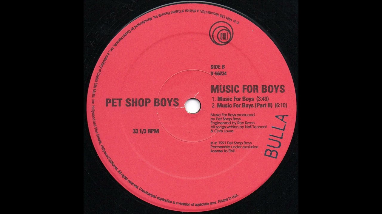 Pet Shop Boys - Music For Boys (Part II)